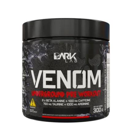 Pré Treino Venom Underground Dark Lab Frutas Vermelhas 300g